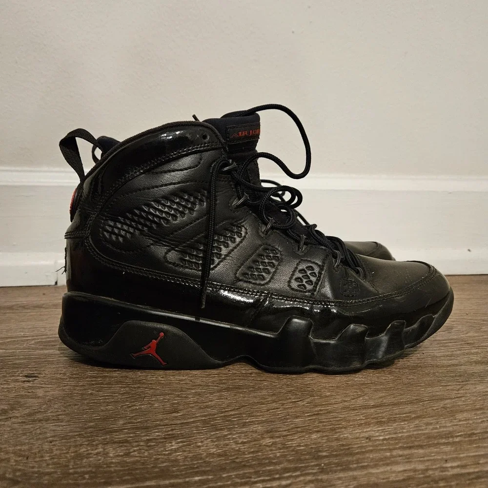 Air Jordan 9 Bred Patent Retro Size 10 Mens Black Sneakers 2018 302370-014